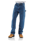 CARHARTT MEN'S LOOSE FIT WASHED DUCK DOUBLE-FRONT PANT 40X36 DARKSTONE - Brand New
