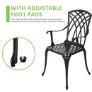 Withniture Bistro Patio Set 3 Piece All Weather Bistro Table and Chairs Set - Like New