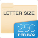 Pendaflex File Folders, Letter Size, 1/3 Cut, Manila, 250 per Box (752250) - Like New