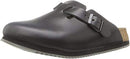 BIRKENSTOCK LEATHER BOSTON CANBERRA CLOGS - SIZE: MEN 11 - BLACK - Like New