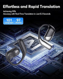 GENERIC AI TRANSLATION EARBUDS - BLACK/SILVER - Like New