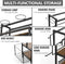 Easycom Home Gym Storage 4 Tier Large Capacity Rack for Dumbbells - BROWN - Like New