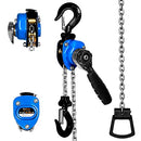 FITHOIST MINI CHAIN HOIST 1/4 TON 550LBS CAPACITY 5FT LIFT MANUAL - BLUE - Like New