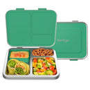 BENTGO KIDS STAINLESS STEEL LEAK-RESISTANT LUNCH - 3 COMPARTMENTS - GREEN - Like New