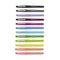 PAPER MATE FLAIR FELT TIP PENS, POINT (0.7MM), TROPICAL, CLASSIC 12 COUNT, CHYK - Brand New