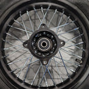 ZHEN TING 80/100-12 REAR TIRE TUBE RIM 12" WHEEL DIRT PIT BIKE - BLACK/CHROME - Like New