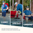 ALPCOUR 25X17 POLYESTER HEATED BLEACHER SEAT - RED - Like New