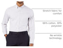 526610001 DOCKERS MEN'S CLASSIC FIT LONG SLEEVE SHIRT, SIZE: MEN S, FOIL GRAY - Like New