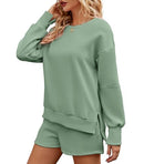 Women 2 Piece Outfits Sweatsuit Oversized Sweatshirt Fall Clothes - Brand New