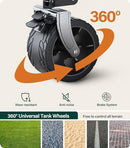 EVERYFUN 440LBS COLLAPSIBLE WAGON CART WITH BIG WHEELS,UTILITY WAGONS - BROWN - Like New