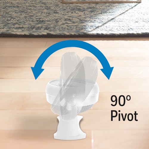 HONEYWELL HT-904 TURBOFORCE TABLETOP AIR CIRCULATOR FAN, SMALL, WHITE - Like New