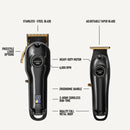 SUPRENT PRO THE BLACK DEVIL PROFESSIONAL CLIPPER TRIMMER SET - HC596BX - BLACK - Like New