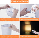 Pesuten RGB LED Wall Sconce Fabric Shade Remote Controlled Set of 2 WL-USB2 - Like New