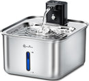 DOWNYPAWS STAINLESS STEEL FURSINK CAT WATER FOUNTAIN BATTERY 101 OZ/3L - BLACK - Like New