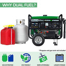 DuroMax XP4850EH Generator-4850 Watt Gas or Propane Powered-Electric Start Green - Like New