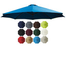 MIECOAE PATIO UMBRELLA REPLACEMENT CANOPY COVER 8FT/9FT/10FT GARDEN - Style23 - Like New