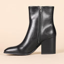 AMAZON ESSENTIALS WOMEN'S CLEAN HEEL ANKLE BOOTS WITH SIDE Z823 M - Brand New