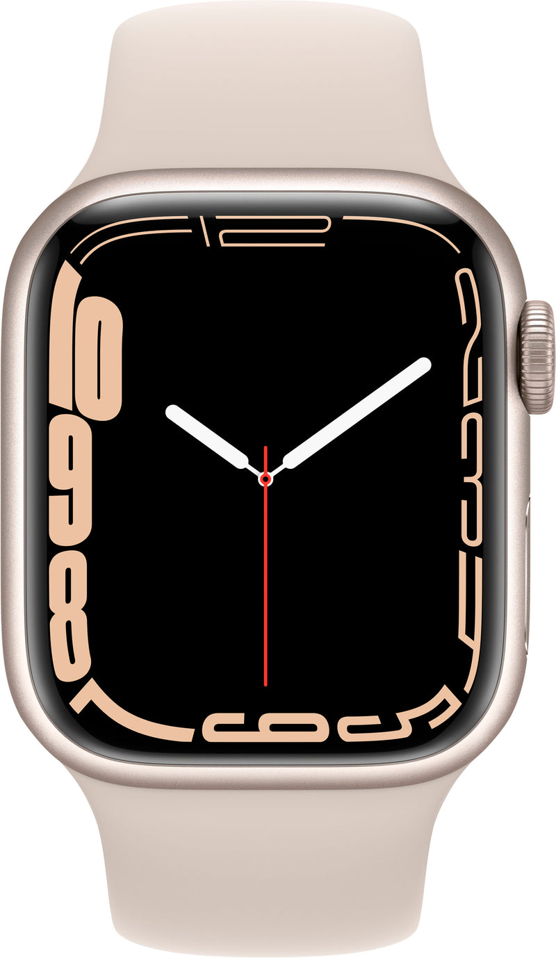For Parts: APPLE WATCH SERIES 7 GPS 41MM STARLIGHT ALUMINUM CASE - PHYSICAL DAMAGE