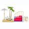 RAINBOW HIGH COLOR CHANGE POOL & BEACH CLUB PLAYSET - MULTICOLOR - Like New