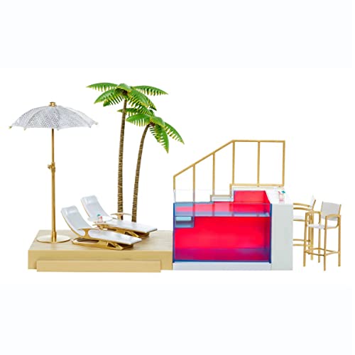 RAINBOW HIGH COLOR CHANGE POOL & BEACH CLUB PLAYSET - MULTICOLOR - Like New