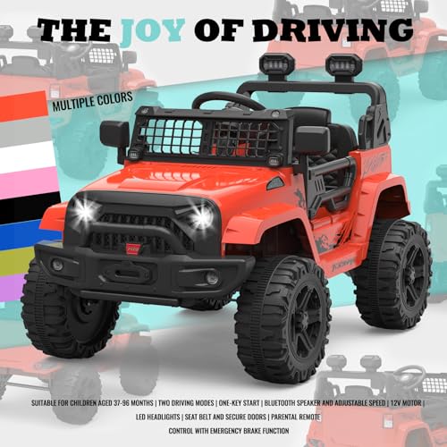 ELECTRIC RIDE-ON TRUCK 12V 4.5AH WITH REMOTE SPRING SUSPENSION - GRAY - Like New