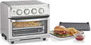 Cuisinart Air Fryer Toaster Oven Bake Grill Broil 8-1 Oven TOA-70 - Silver - Brand New