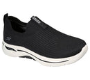 124409 Skechers Women's Go Walk Arch Fit Iconic Black/White 13 Wide - Like New