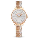 SWAROVSKI ATTRACT METAL BRACELET ROSE GOLD TONE FINISH - Like New