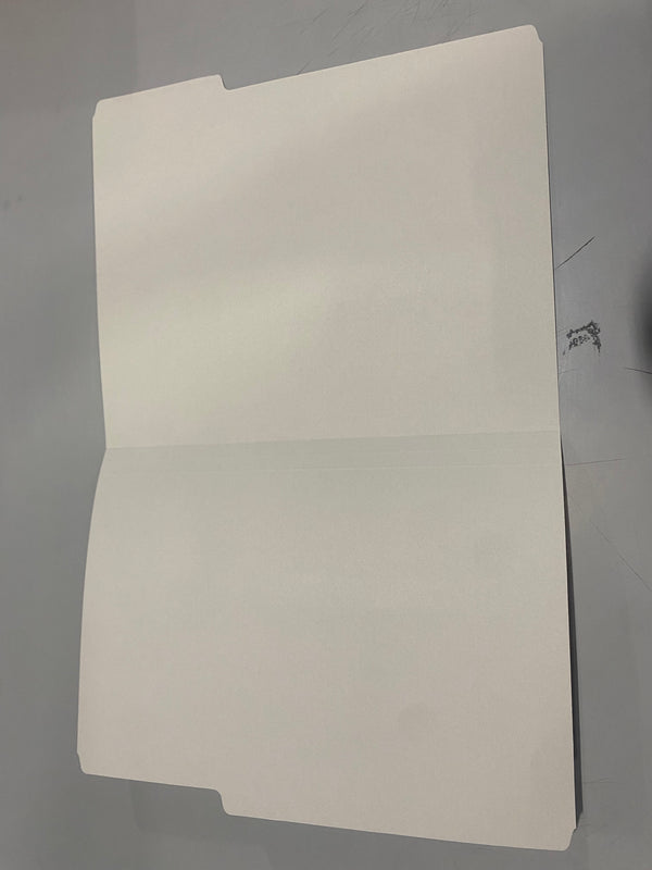 OFFICE DEPOT 2-TONE FILE FOLDERS, 1/3 CUT, LETTER SIZE, PACK OF 24 - GRAY - Like New