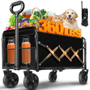 JINIHFW Carts Foldable, Collapsible Folding Wagon, Portable - Scratch & Dent