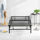 OLEESLEEP 14" Folding Metal Platform Bed, Steel Mattress, Twin size - BLACK - Like New