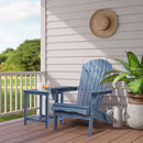 SoliWood Outdoor Folding Adirondack Chair - Leisure Blue - Like New