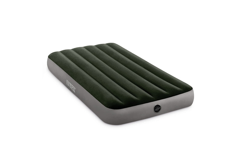 INTEX 64107E DURA-BEAM STANDARD PRESTIGE AIR MATTRESS TWIN SIZE NO PUMP - GREEN - Like New