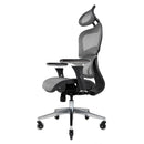 NOUHAUS ERGO3D OFFICE CHAIR LUMBAR SUPPORT MESH 4D ADJUSTABLE ARMREST - GRAY - Like New