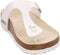 BRIKENSTOCK BIRKENSTOCK GIZEH REGULAR FIT THONG FLIP FLOP - SIZE: MEN 11 - WHITE - Like New