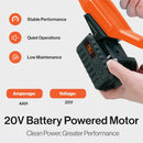SuperHandy Snow Thrower Power Shovel 4Ah DC 20V Upgraded Design - ORANGE - Like New