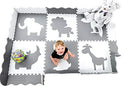 Wee Giggles X-Large Non-Toxic Baby Play Mat | Neutral Nursery | Grey - Brand New