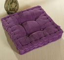 ChezMax Floor Pillow & Cushion Velvet Pouf Meditation Chair Thick Pad Purple 20" - Brand New
