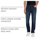 AMAZON ESSENTIALS MENS JEANS SLIM FIT STRETCH , MEN 36X32 , DARK BLUE VINTAGE - Brand New