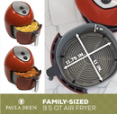 Paula Deen 9.5 QT 1700 Watt Family-Sized Air Fryer RED HF-9001D - Like New
