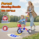 Kkdi 5 in 1 Toddler Bike for 1-3 Year Old, Tricycle with Push Handle - Like New