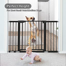 SYCYH Baby Gate, Extra Wide, Auto-Close Safety Pet Dog Gates B09Q26GPTG - Black - Brand New