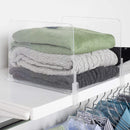 RICHARDS ACRYLIC CLOSET SHELF DIVIDER AND SEPARATOR 6 PACK - CLEAR - Like New