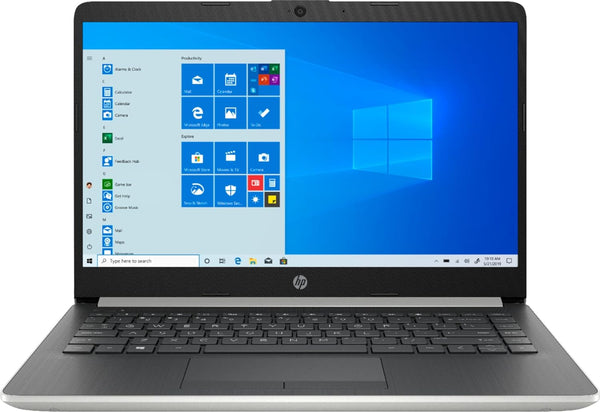 HP 14 (14-dk0002dx) Laptop, 14 HD AMD A9-9425 4GB RAM 128GB SSD - Silver Like New
