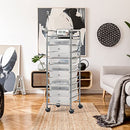 SIMPLE HOUSEWARE 10 DRAWERS ROLLING UTILITY CART ORGANIZER - CHROME - Like New