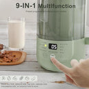 CHEERSLUX 9 IN 1 NUT MILK MAKER MACHINE, 40OZ, LIGHT GREEN - Like New