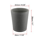 JUXYES Round PU Leather Trash Can Small Wastebasket 2.6 Gallon, B0BGPDWLPJ - Brand New