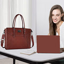 MOSISO 17 inch Women Laptop Tote Bag with Shockproof Compartment - Brown - Brand New