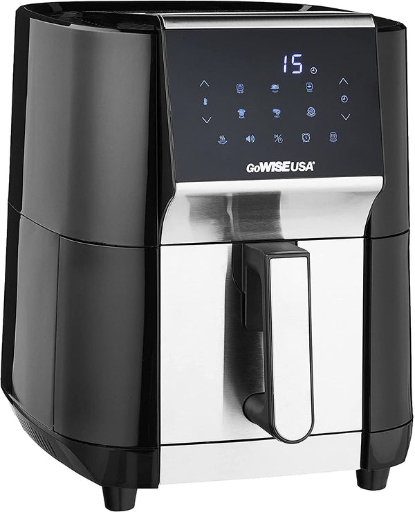 GOWISE USA 7 QUART AIR FRYER DEHYDRATOR MAX XL GW22971 - BLACK/STAINLESS STEEL - Like New