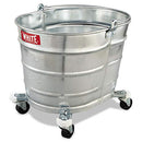 IMPACT PRODUCTS IMPACT METAL MOP BUCKET 26 QT STEEL 260 - SILVER METAL - Like New